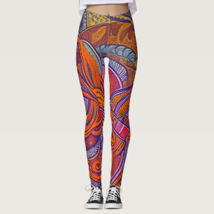 Leggings Beaux hérissons traditionnels