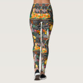 Leggings Beaux lamas sur les guêtres grises (Dos)