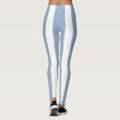 Leggings Bébé Bleu & Blanc à Rayures (Dos)
