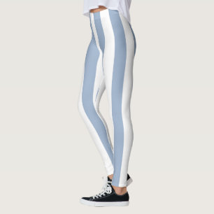 Leggings Bébé Bleu & Blanc à Rayures