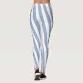 Leggings Bébé Bleu & Blanc à Rayures (Dos)