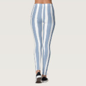 Leggings Bébé Bleu & Blanc à Rayures (Dos)