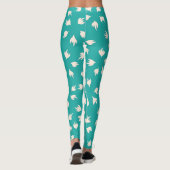 Leggings Bébé bleu et blanc élégant (Dos)