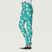 Leggings Bébé bleu et blanc élégant (Gauche)