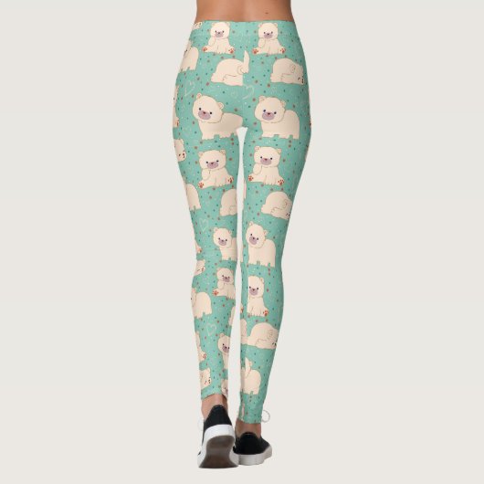 Leggings Bébé mignon ours (Dos)