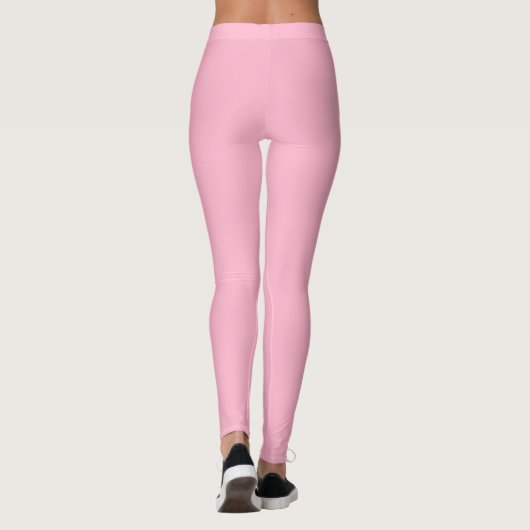 Leggings Bébé rose (couleur solide)  (Dos)