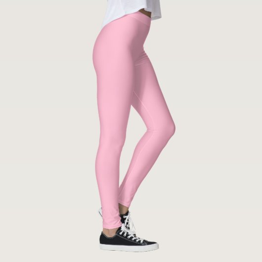 Leggings Bébé rose (couleur solide)  (Droite)
