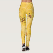 Leggings Bee Buzzing Honey Bees mignonne (Dos)