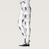 Leggings Bee Worker Honey Black Bumblebee (Gauche)