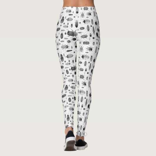 Leggings Beetle noir et blanc (Dos)