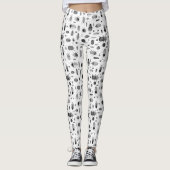 Leggings Beetle noir et blanc (Devant)