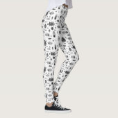 Leggings Beetle noir et blanc (Droite)