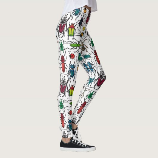 Leggings Beetons sur blanc (Droite)