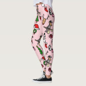 Leggings befana de noël rose (Gauche)