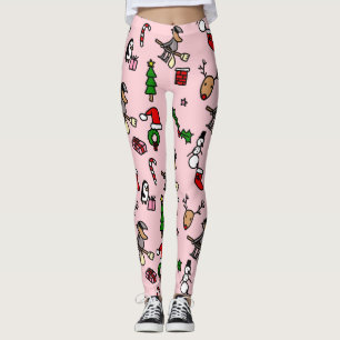 Leggings befana de noël rose