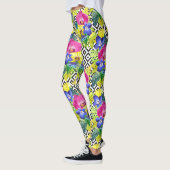 Leggings Bégonia et palmettes d'orchidée (Gauche)