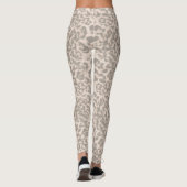 Leggings Beige leopard print . (Dos)