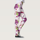 Leggings Beige vert pourpre de feuille de raisins de (Droite)