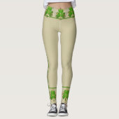 Leggings beiges shamrock (Devant)