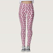 Leggings beignets roses avec arroses (Devant)