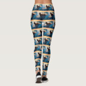 Leggings Belge Shepherd Beach Surf Peinture (Dos)