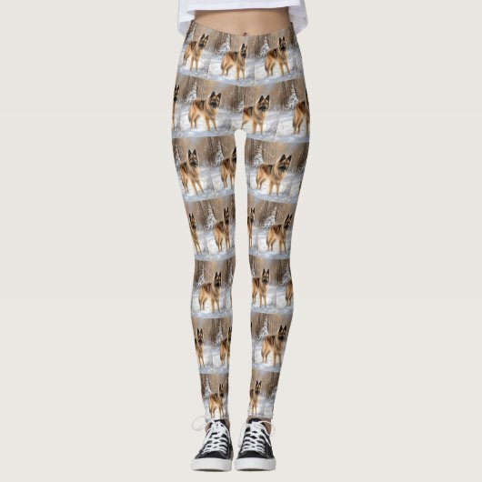 Leggings Belge Tervuren Laissons neiger Noël (Devant)