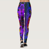Leggings BELLA DONNA ! - Feuilles violets (Dos)