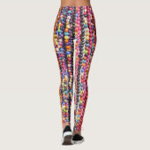 Leggings Belle abstraction rouge (Dos)