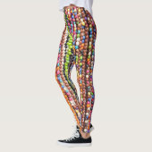 Leggings Belle abstraction rouge (Gauche)