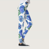 Leggings Belle aquarelle bleu cornfleurs (Droite)