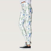 Leggings Belle aquarelle cornfleurs (Gauche)