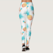 Leggings Belle aquarelle Motif d'ananas à fruits tropicaux (Dos)