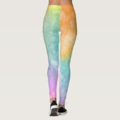 Leggings Belle aquarelle multicolore avec éclat (Dos)
