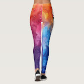 Leggings Belle aquarelle PERSONNALISER (Dos)