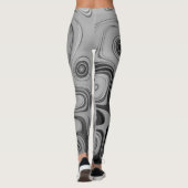 Leggings Belle belle cendre gris texture couleur Art Imprim (Dos)