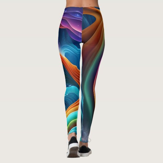 Leggings Belle cascade arc-en-ciel (Dos)