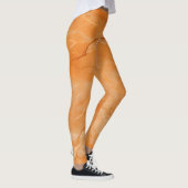 Leggings Belle couleur Imprimer Marbre orange (Droite)