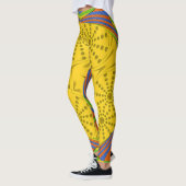 Leggings belle égyptienne multi couleur design symétrique (Gauche)