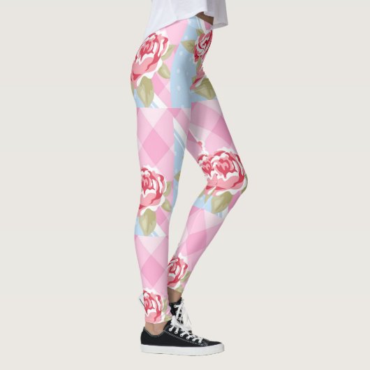 Leggings Belle florale rose (Droite)