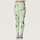 Leggings Belle Flore Verte (Devant)