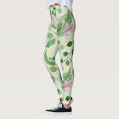 Leggings Belle Flore Verte (Gauche)