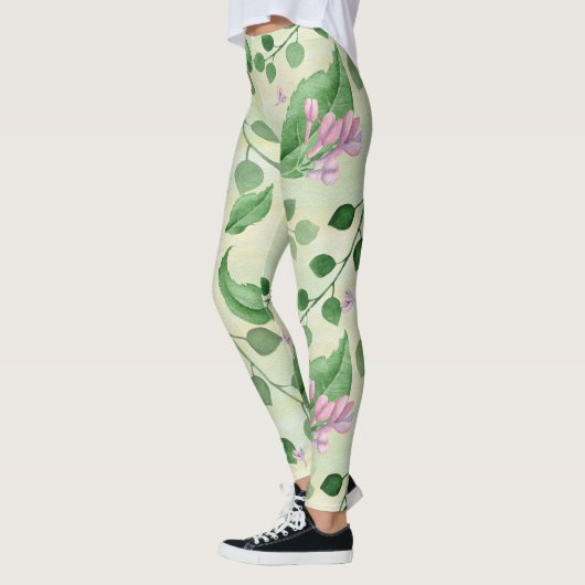 Leggings Belle Flore Verte (Gauche)