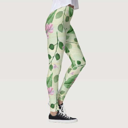 Leggings Belle Flore Verte (Droite)