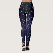 Leggings Belle galaxie, étoiles (Dos)