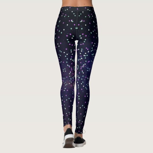 Leggings Belle galaxie, étoiles (Dos)