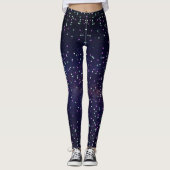 Leggings Belle galaxie, étoiles (Devant)
