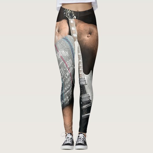 Leggings Belle guitare acoustique (Devant)