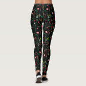 Leggings Belle impression florale de fleur sauvage (Dos)