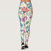 Leggings Belle jambe florale de printemps (Dos)