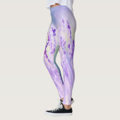 Leggings Belle Lavande Fleur Champ ou prairie Purple (Gauche)
